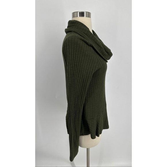 Anthropologie Maeve Ribbed Cowl Neck Long Sleeve Top - Picture 3 of 9